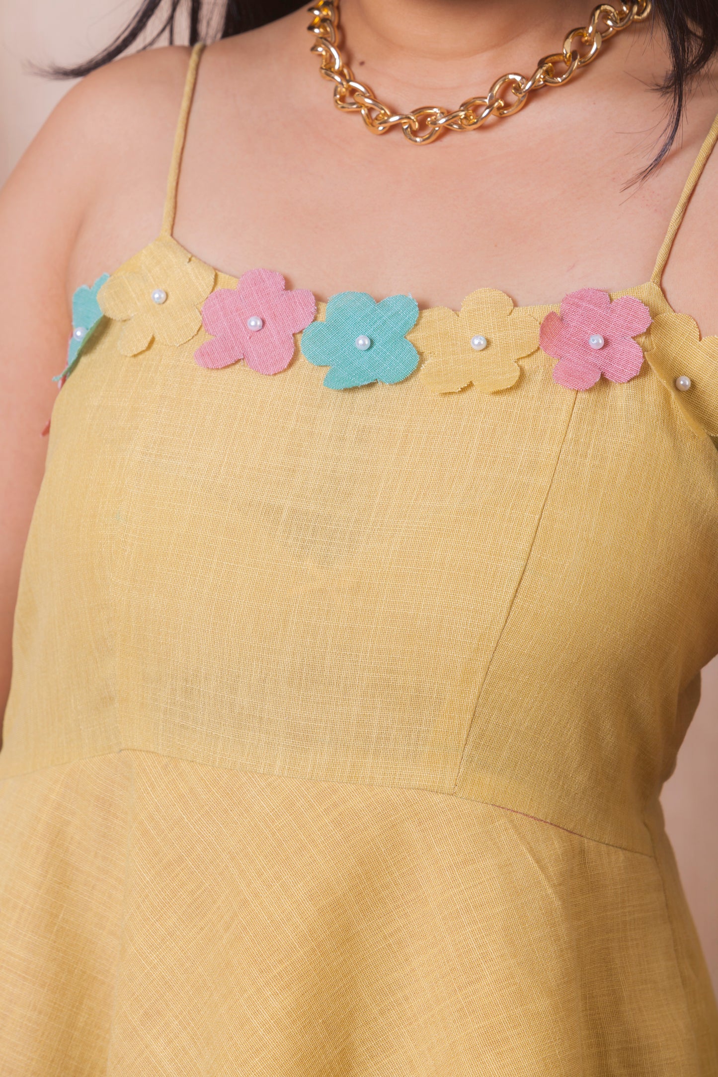 Floral Bloom Pastel Layered Dress