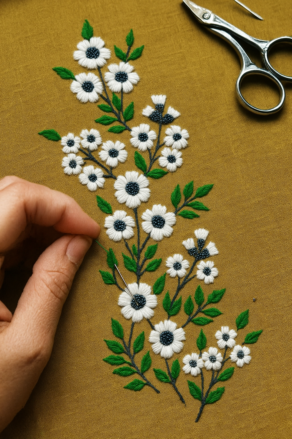 Hand Embroidery Magic 🌸