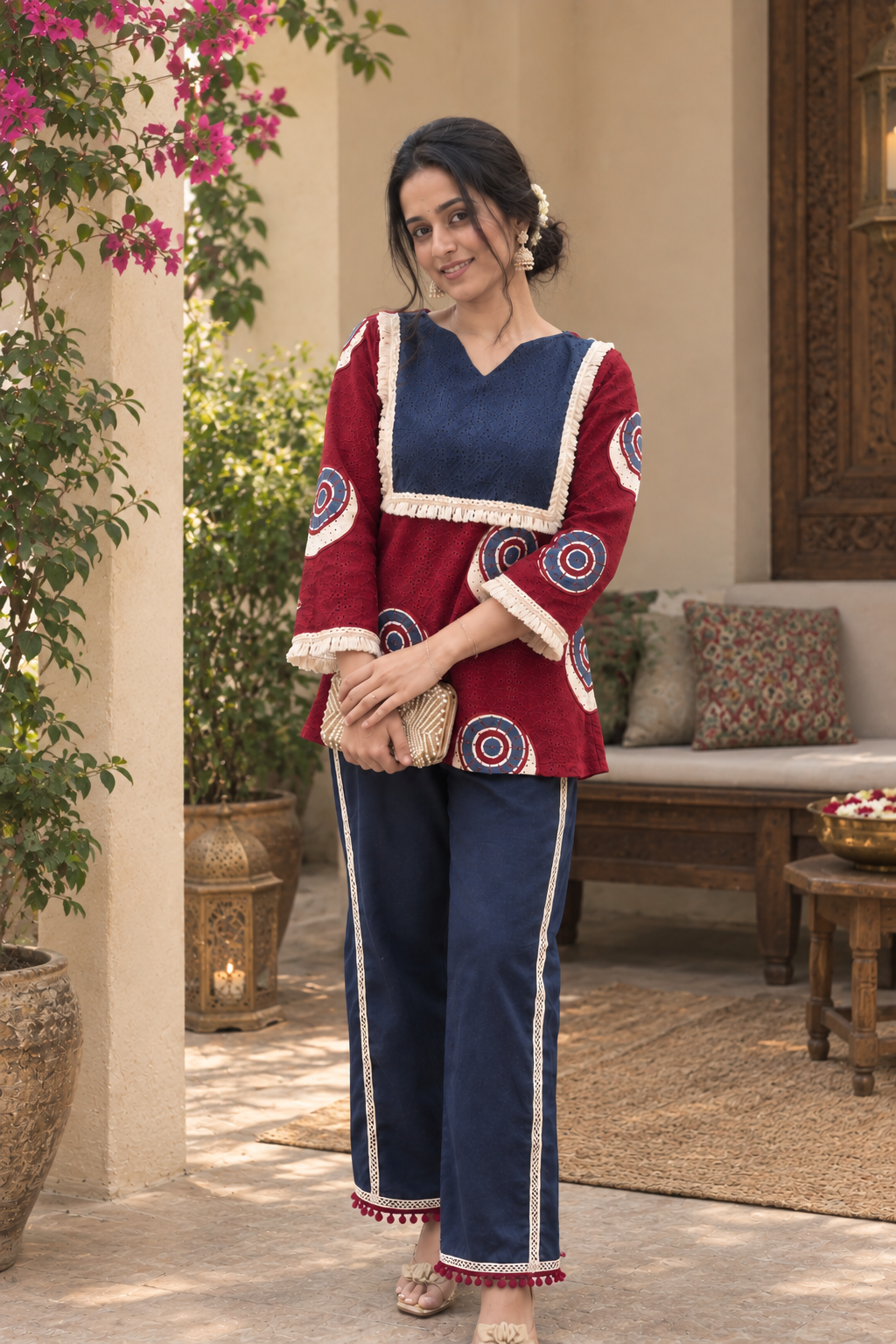 Myra Ajrakh Hakoba  Co-Ord Set
