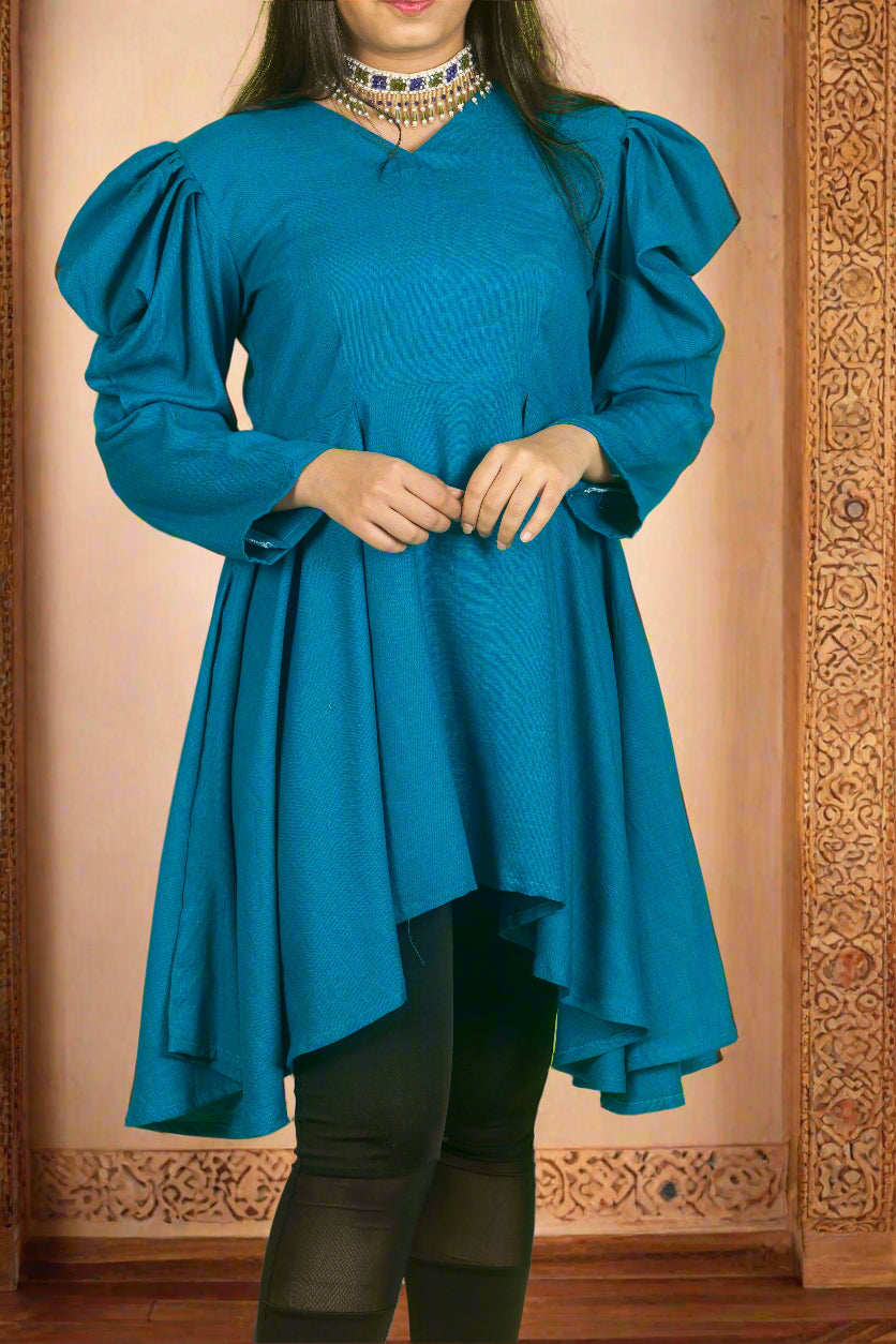 Opulent Sleeve Peplum Top