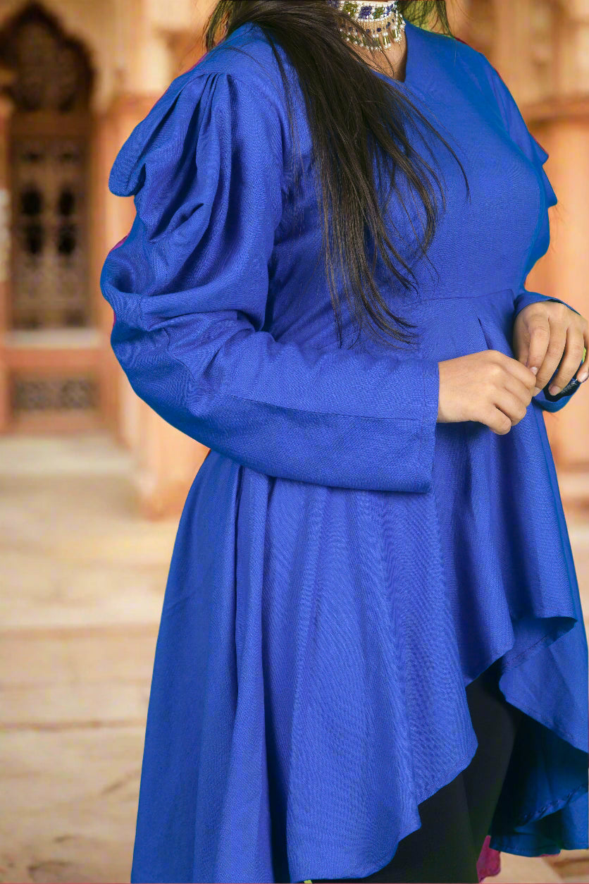 Opulent Sleeve Peplum Top