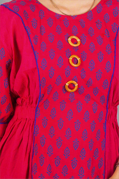 Rose quartz cotton dress