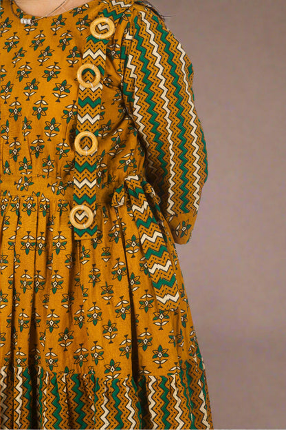 Yellow easy grace cotton dress