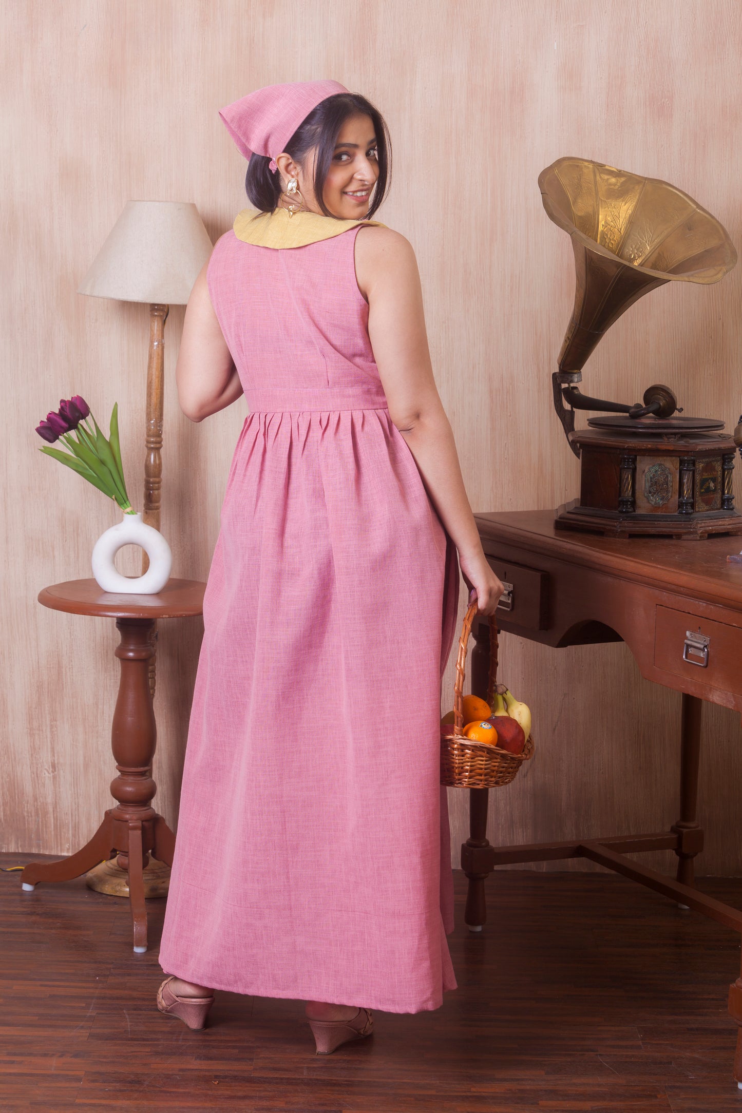 Retro Bloom Maxi Dress