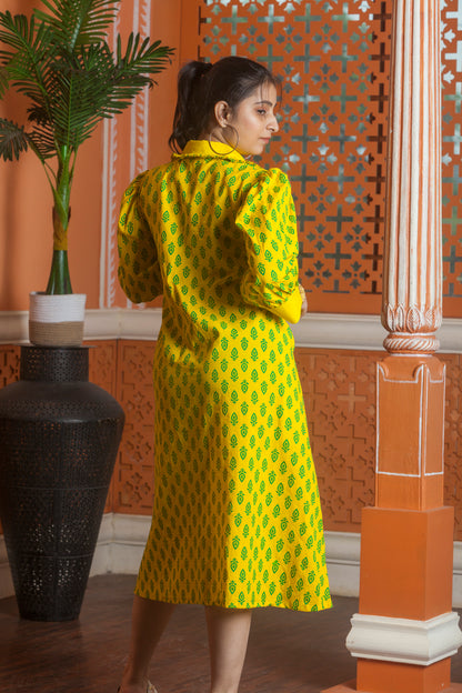 Sunfield Ajrakh Shirt Dress